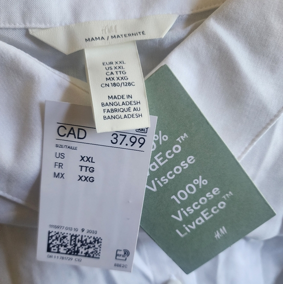 MAMA Tie-belt Maternity Blouse - Picture 7 of 10